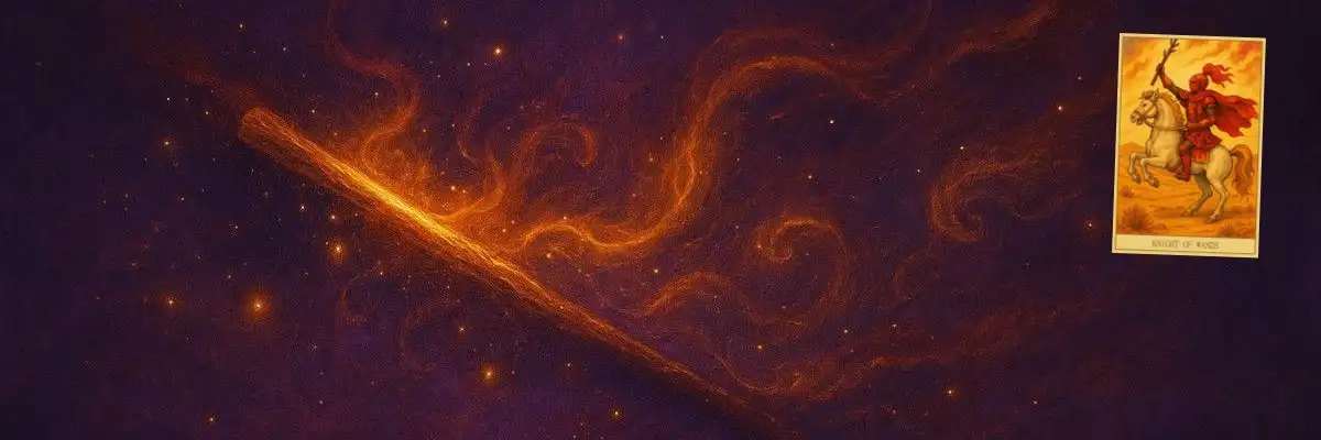 קלף אביר המטות בטארוט