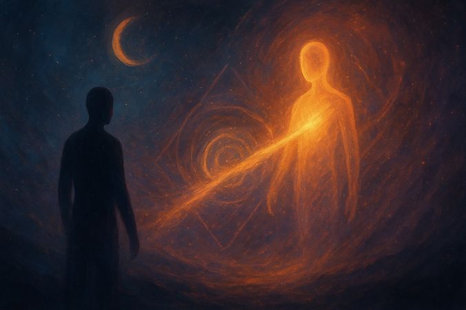 בין הירח לכוכב: הסף הדק של התעוררות רוחנית